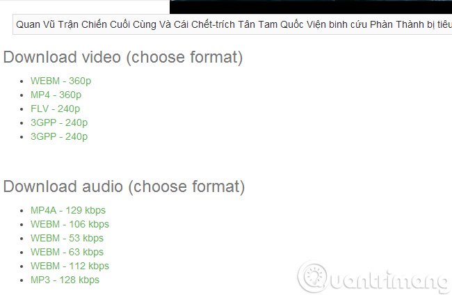 Download file video YouTube