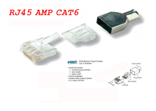 ĐẦU MẠNG RJ45 Cat6 - Commscope (AMP) - Chính Hãng