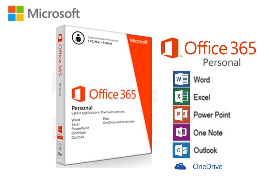 Phần mềm Microsoft Office 365 Personal English APAC EM Subscr 1YR Medialess P2 (QQ2-00570)