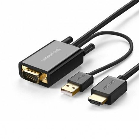 Cable Chuyển VGA To HDMI Ugreen 2m (30840)