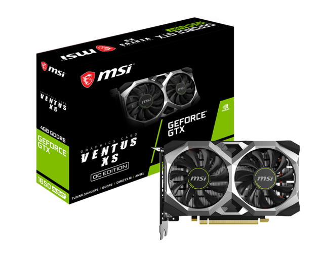Card màn hình MSI GTX 1650 Ventus XS OC 4GB - Chính Hãng