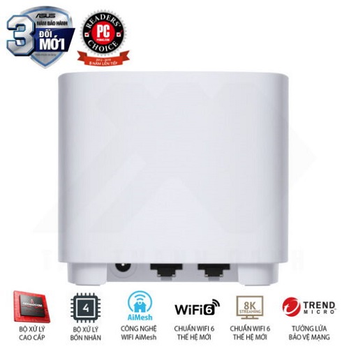 Thiết bị phát Wifi ASUS ZenWiFi AX Mini XD4 (MESH WIFI) - Chính Hãng