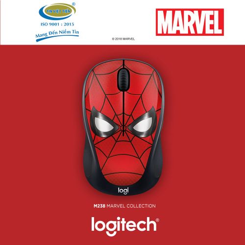 Chuột không dây Logitech M238 Marvel Spider Man - Chính Hãng