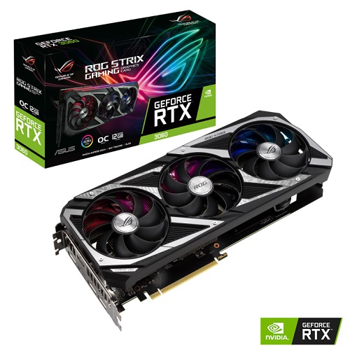 Card màn hình ROG Strix GeForce RTX™ 3060 V2 OC Edition 12GB GDDR6 - Chính Hãng