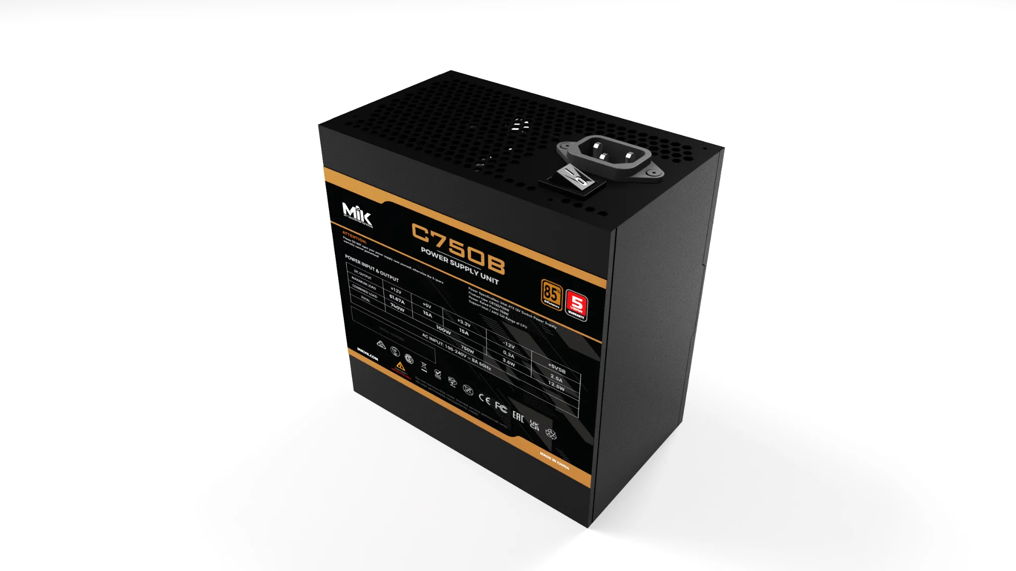 Nguồn máy tính MIK C750B PLUS BRONZE