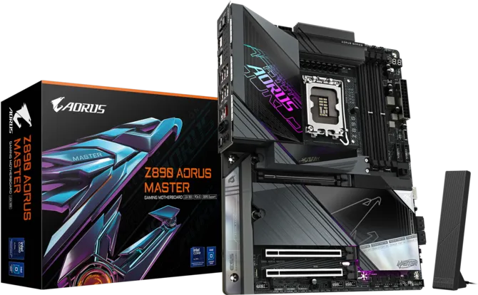 Bo mạch chủ Gigabyte Z890 AORUS MASTER DDR5 (Wifi+Bluetooth+Thunderbolt 4)