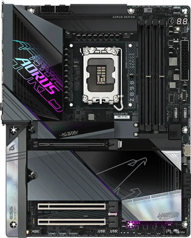 Bo mạch chủ Gigabyte Z890 AORUS MASTER DDR5 (Wifi+Bluetooth+Thunderbolt 4)