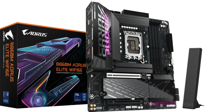 Bo mạch chủ Gigabyte B860M AORUS ELITE WIFI 6E