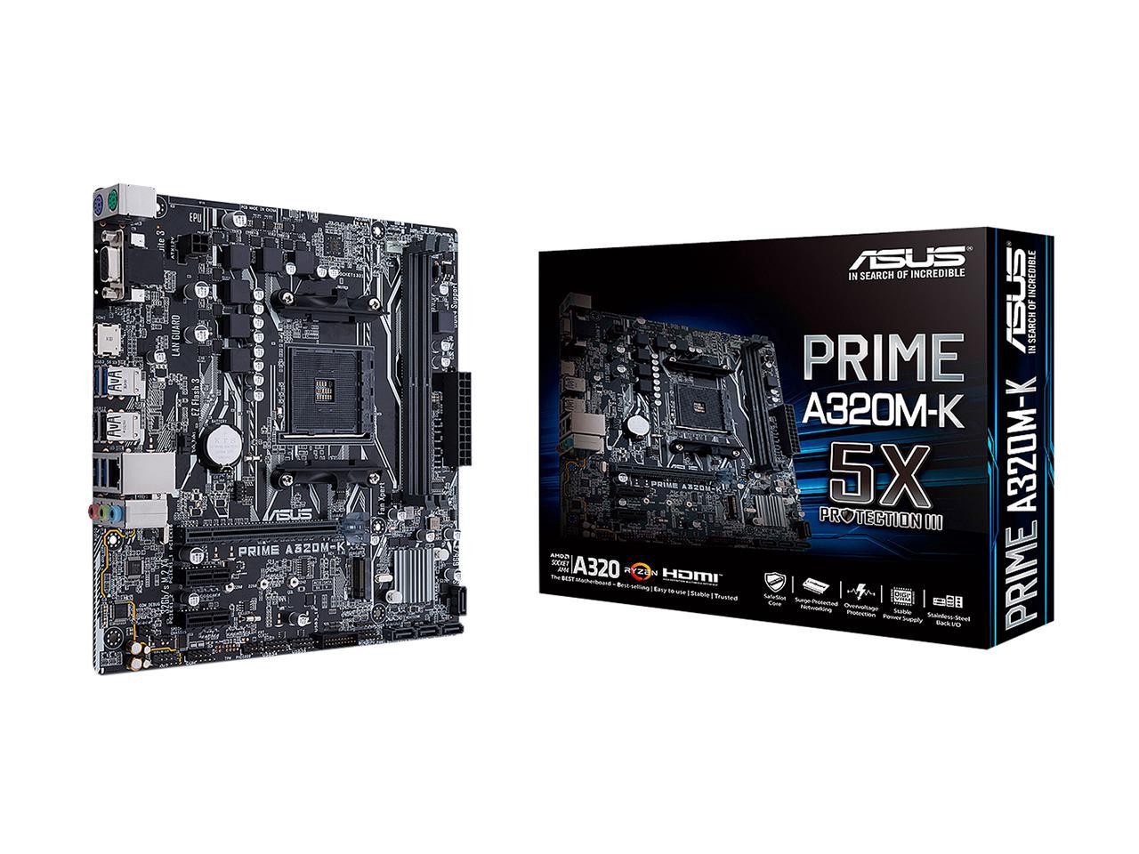 Bo Mạch Chủ Asus Prime A320M K ( Dùng Cho CPU AMD SK AM4 )