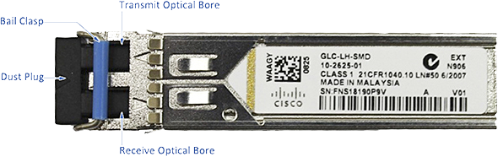 Module quang Cisco SFP 1000BASE LX/LH GLC-LH-SMD 1310nm DOM