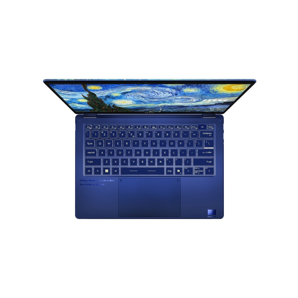 Laptop MSI Prestige 14 Flip AI+ Vincent Van Gogh Edition The Starry Night 259VN (Core Ultra X9 processor 378H/ Intel Arc/ 14 inch FHD+ OLED/ Cảm ứng/ 32GB/ 1TB/ Win 11)