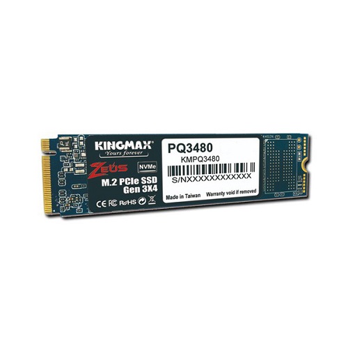 Ổ cứng SSD KINGMAX Zeus 512GB PQ3480 NVMe M.2 PCIe Gen 3x4 - Chính Hãng
