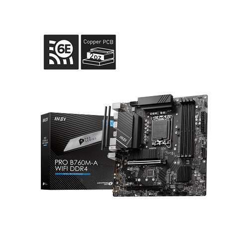 Mainboard MSI PRO B760M-A WIFI DDR4 - Bo mạch chủ Chính Hãng