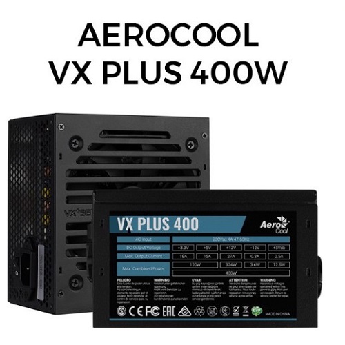 Nguồn máy tính AEROCOOL VX PLUS 400 230V N-PFC - Chính Hãng