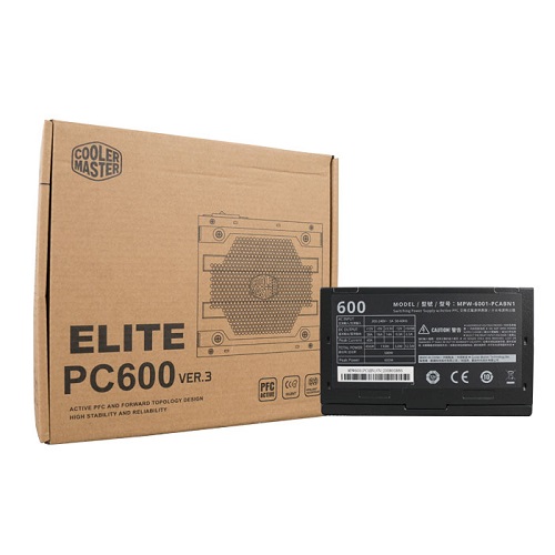 Nguồn Cooler Master Elite V3 230V PC600 600W - Chính Hãng