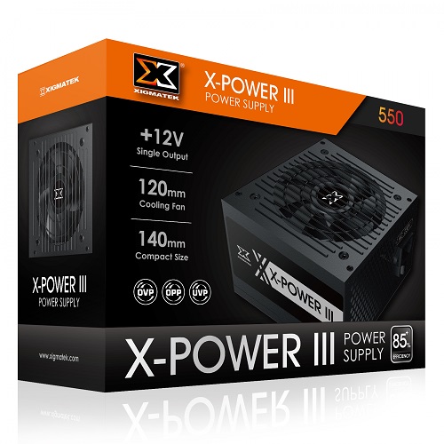Nguồn máy tính Xigmatek X-POWER III 550 - 500W - Chính Hãng
