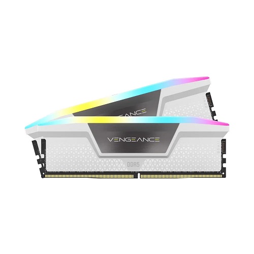 Ram PC Corsair Vengeance RGB White 32GB (2x16GB) Bus 5200 DDR5 - Chính Hãng
