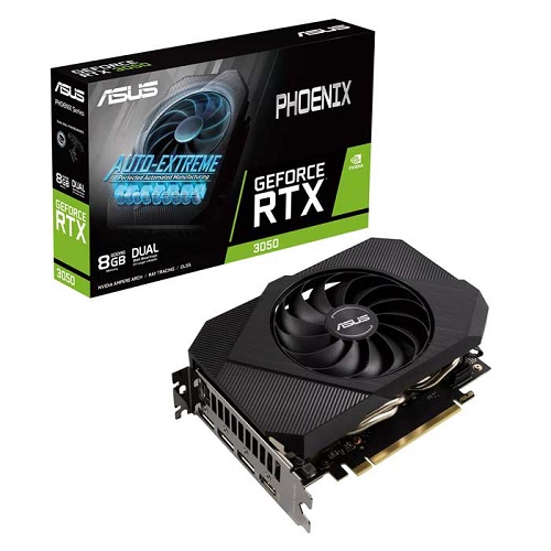 Card màn hình Asus RTX 3050 8GB GDDR6 Phoenix - Chính Hãng