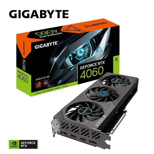 Card màn hình GIGABYTE GeForce RTX 4060 EAGLE OC 8G - Chính Hãng