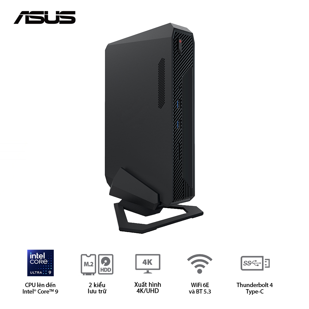 PC Asus NUC ROG RNUC14SRKU910001I (U9 185H | 2xDDR5-5600 | 3x Gen4 NVMe | Killer Wifi 6E | Win11 | RTX 4070 )