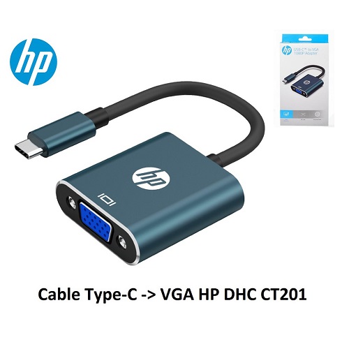 Cáp USB-C sang VGA - HP DHC-CT201 - Chính Hãng