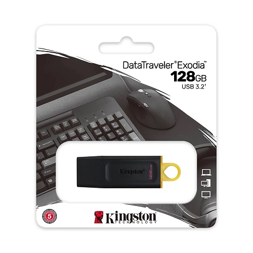USB 3.2 Gen 1 Kingston DataTraveler Exodia 128GB DTX - Chính Hãng
