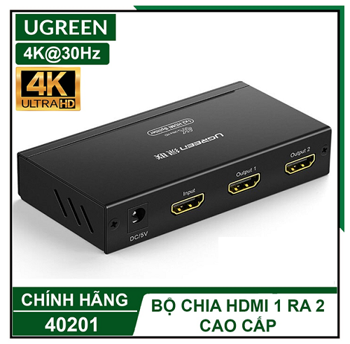 Bộ chia HDMI 1 ra 2 Ugreen 40201 - Chính Hãng