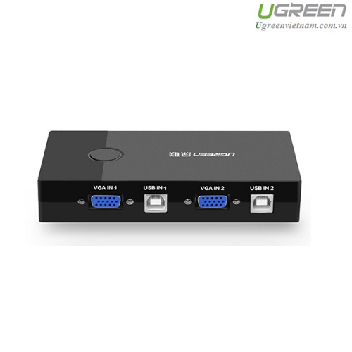 Bộ KVM Switch 2 CPU dùng 1 màn hình USB Ugreen 30357
